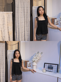 Black lace tank top